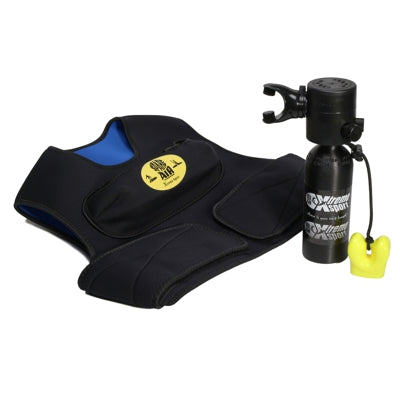Includes Spare Air Xtreme Sport unit with mouthpiece cover/lanyard and Neoprene Vest