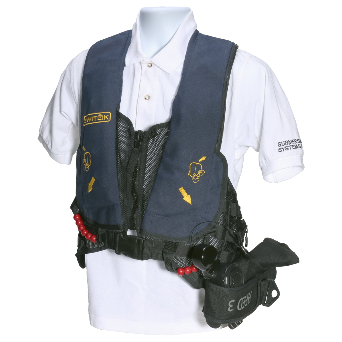 Mounted on MOLLE vest (horizontal) - vest sold separately