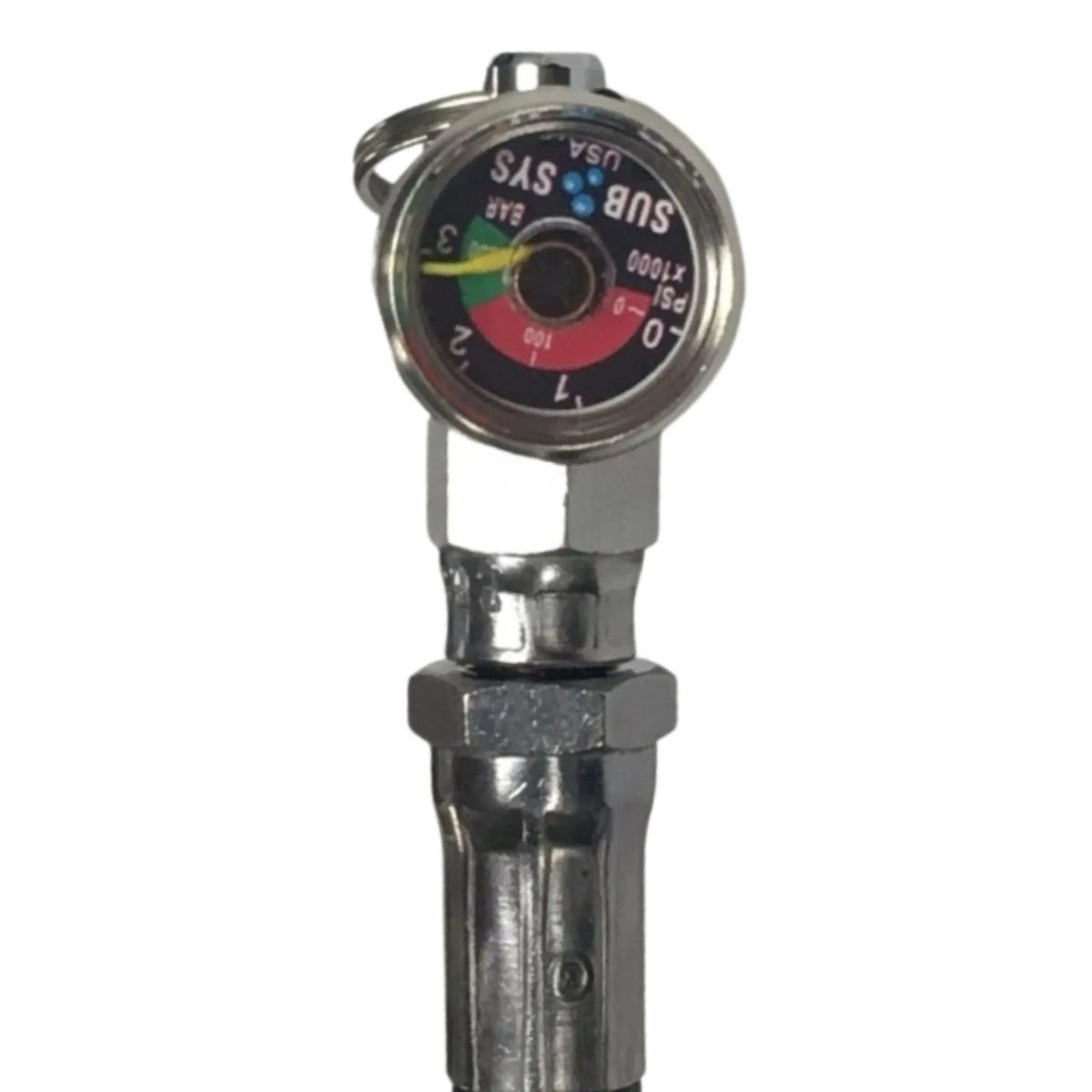 EasyDive mini scuba pressure gauge showing air level indicator