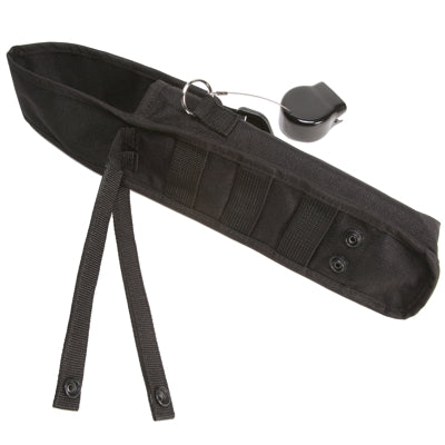 Straps attach to a MOLLE style vest